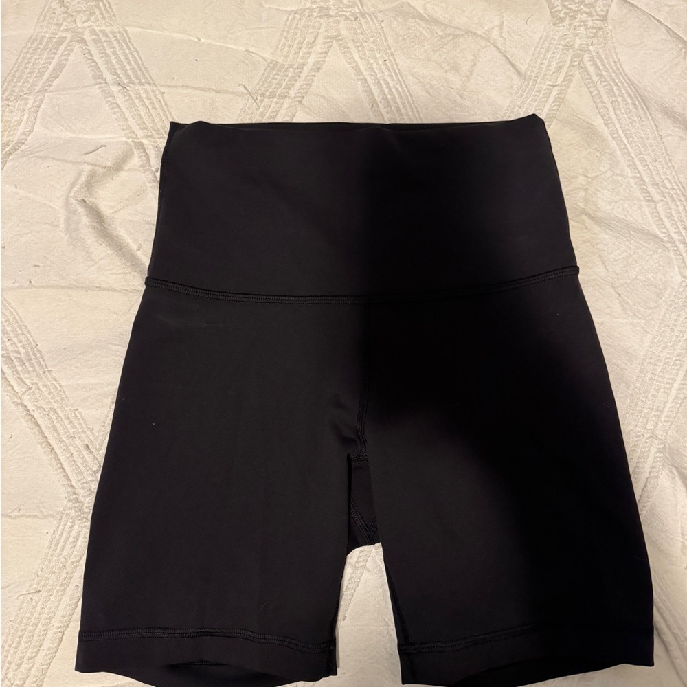 Lulu Lemon Black Women's High-Waisted Shorts